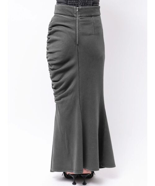 RESEXXY(リゼクシー)の「ギャザーマーメイドスカート【セットアップ着用可能】(スカート・レディース・ライトグレー/チャコールグレー/ブラック・FREE)」の6枚目の写真