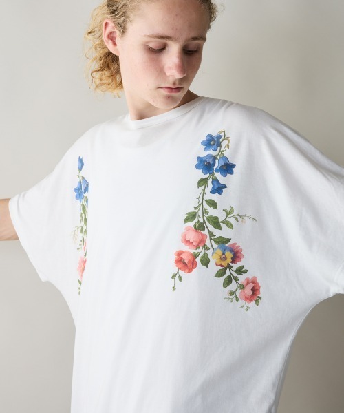 rehacer(レアセル)の「rehacer : Looping Dolman Drape CS / ルーピング ドルマン ドレープ カットソー(Tシャツ/カットソー・メンズ・スミクロ/ホワイト・MEDIUM/SMALL/X-LARGE/LARGE)」の1枚目の写真