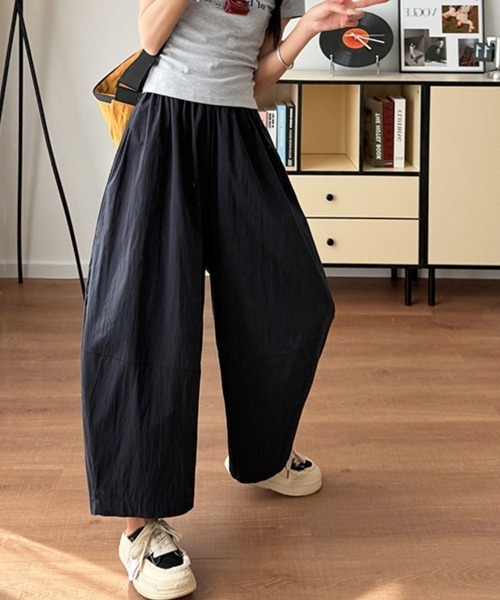 ONEP STAR(ワンピスター)の「ハイウエストワイドパンツ(その他パンツ・レディース・ネイビー/サンドグレー/ホワイト/ブルー・MEDIUM)」の10枚目の写真