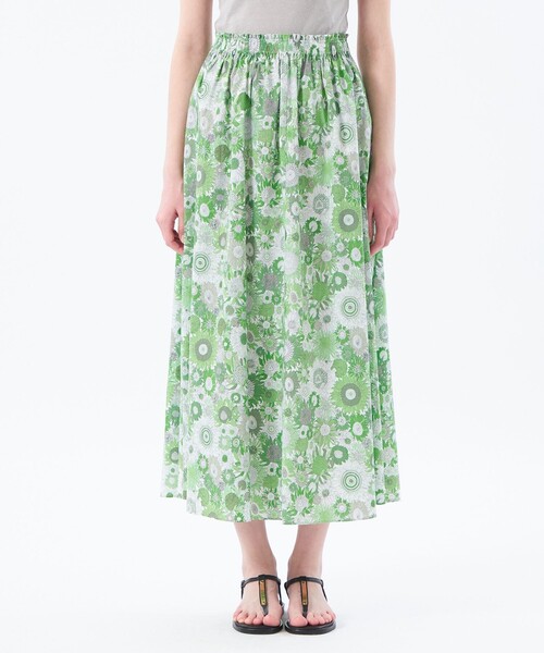 MACKINTOSH PHILOSOPHY（ﾏｯｷﾝﾄｯｼｭ ﾌｨﾛｿﾌｨｰ）の「リバティギャザースカート（スカート・レディース・グリーン/ライトブルー・36/38/34）」の7枚目の写真