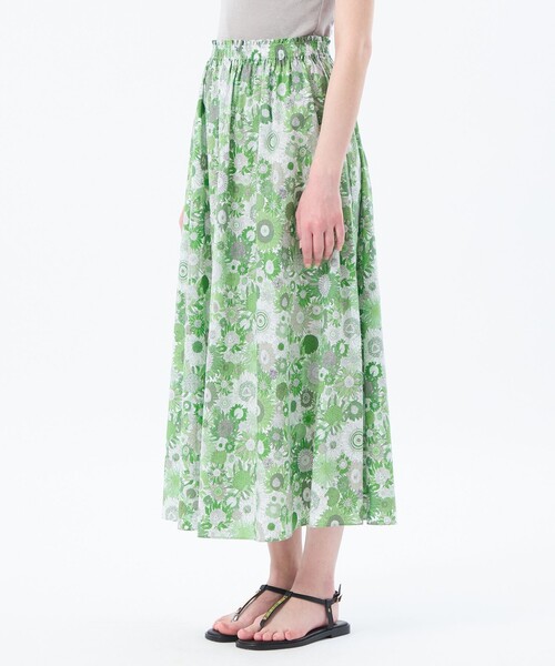 MACKINTOSH PHILOSOPHY（ﾏｯｷﾝﾄｯｼｭ ﾌｨﾛｿﾌｨｰ）の「リバティギャザースカート（スカート・レディース・グリーン/ライトブルー・36/38/34）」の8枚目の写真