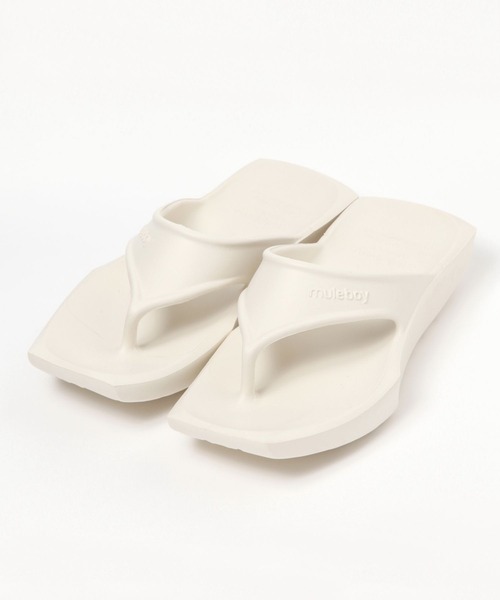 muleboy(ミュールボーイ)の「【muleboy(ミュールボーイ)】SQUARE X(サンダル・メンズ・ブラック/オフホワイト・26/27)」の1枚目の写真