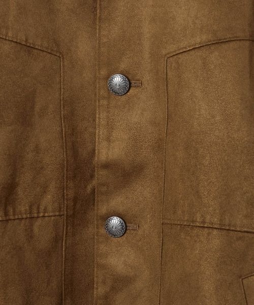 JEANASIS（ジーナシス）の「ステッチスエードジャケット/496853（ブルゾン・レディース・ブラウン/グレイッシュベージュ・FREE）」の12枚目の写真