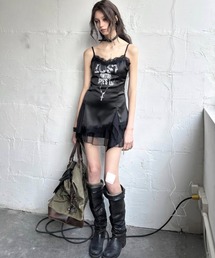 Cest Nous(Zk[)́yCest NouszSatin Lace Camisole Dress / yZk[zTe[XL~s[X(s[X)