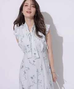 DRESS FLOWER PIN TUCK ONE PIECE　CLANE セール】DRESS FLOWER PIN TUCK ONE PIECE（ワンピース）｜CLANE