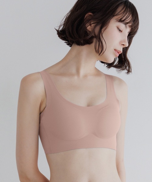 BAMBI WATER（バンビウォーター）の「【昼夜兼用】ノンワイヤーなのにホールド力抜群 外出時もおうちでも 1日中使える ナイトブラ シームレス セットアップ可能（ナイトブラ・レディース・ネイビー/ベージュ/スモークピンク/グレイッシュベージュ/ブルーグレー/ピンクベージュ/ブラック・XXL/XL/L/M/S）」の6枚目の写真