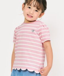 apres les cours | 【接触冷感/ジュニア対応】裾スカラップアソートTシャツ(Tシャツ/カットソー)