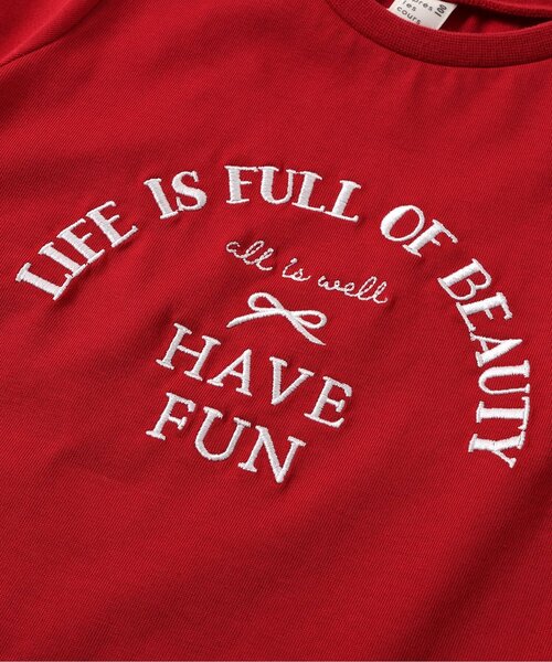 apres les cours（アプレレクール）の「【接触冷感/ジュニア対応】裾スカラップアソートTシャツ（Tシャツ/カットソー・キッズ・その他2/アイボリー/ネイビー/レッド・110/100/90/140/130/80/120）」の15枚目の写真