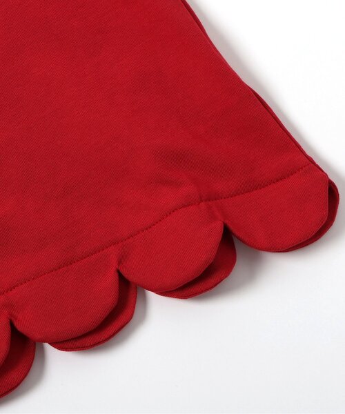 apres les cours（アプレレクール）の「【接触冷感/ジュニア対応】裾スカラップアソートTシャツ（Tシャツ/カットソー・キッズ・その他2/アイボリー/ネイビー/レッド・110/100/90/140/130/80/120）」の16枚目の写真