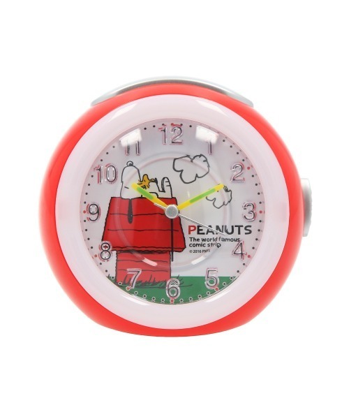 その他セレクト（ソノタセレクト）の「キャラクター LEDライト付き アラームクロック（置時計・キッズ・レッド/ブラック・FREE）」の2枚目の写真