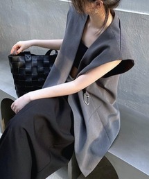 Forcement（フォースメント）の「羽織るだけで、品よくこなれる秋アウタージレ（ベスト）」