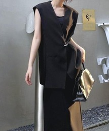 Forcement（フォースメント）の「羽織るだけで、品よくこなれる秋アウタージレ（ベスト）」