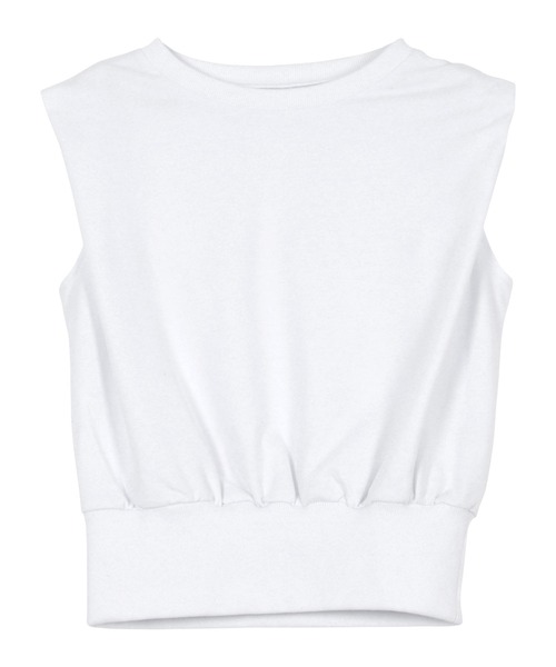 KOBE LETTUCE（コウベレタス）の「フレンチスリーブスウエットトップス（スウェット・レディース・オフホワイト/杢グレー・M）」の17枚目の写真