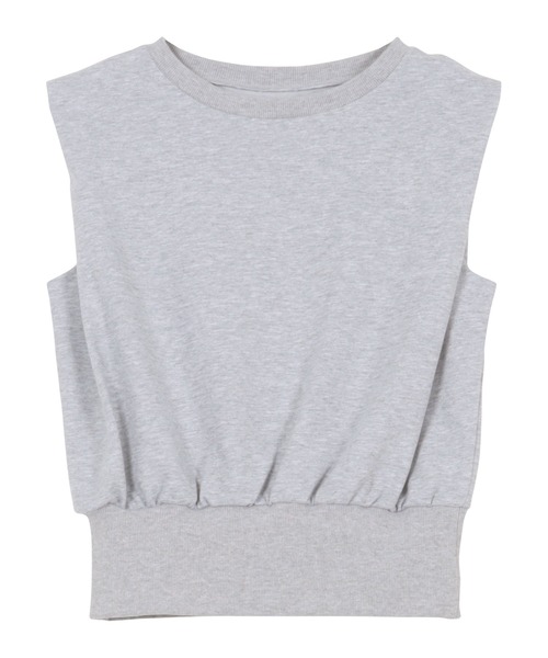 KOBE LETTUCE（コウベレタス）の「フレンチスリーブスウエットトップス（スウェット・レディース・オフホワイト/杢グレー・M）」の18枚目の写真