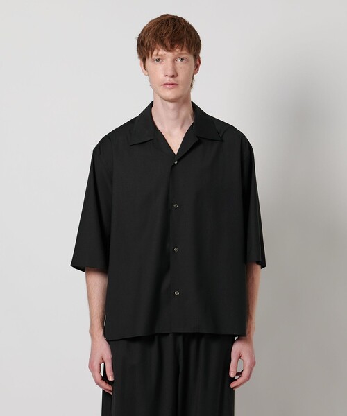 LOEFF（ロエフ）の「＜LOEFF＞トロピカルウール オープンカラー シャツ MEN’S（シャツ/ブラウス・メンズ・ブラウン系/ブラック・1/2）」の20枚目の写真