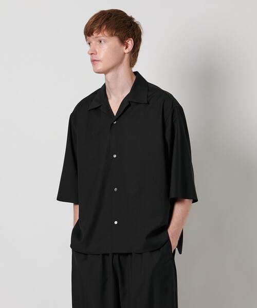 LOEFF（ロエフ）の「＜LOEFF＞トロピカルウール オープンカラー シャツ MEN’S（シャツ/ブラウス・メンズ・ブラウン系/ブラック・1/2）」の19枚目の写真