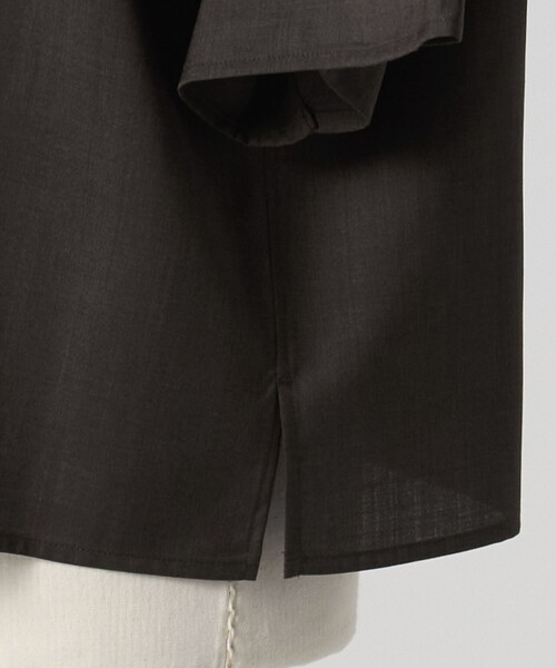 LOEFF（ロエフ）の「＜LOEFF＞トロピカルウール オープンカラー シャツ MEN’S（シャツ/ブラウス・メンズ・ブラウン系/ブラック・1/2）」の9枚目の写真