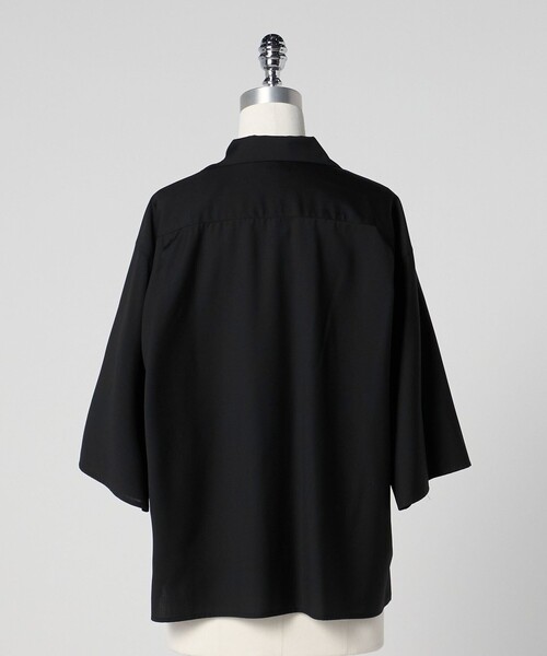 LOEFF（ロエフ）の「＜LOEFF＞トロピカルウール オープンカラー シャツ MEN’S（シャツ/ブラウス・メンズ・ブラウン系/ブラック・1/2）」の7枚目の写真