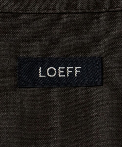 LOEFF（ロエフ）の「＜LOEFF＞トロピカルウール オープンカラー シャツ MEN’S（シャツ/ブラウス・メンズ・ブラウン系/ブラック・1/2）」の4枚目の写真