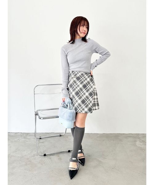 ニット セーター ランダムリブラメニットトップス レディース ランダムリブラメニットトップス（ニット/セーター）｜LILY