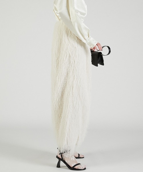 PRANK PROJECT（プランクプロジェクト）の「2WAYシャギーバルーンスカート / 2-Way Shaggy Balloon Skirt（スカート・レディース・ブラック/ホワイト・FREE）」の12枚目の写真