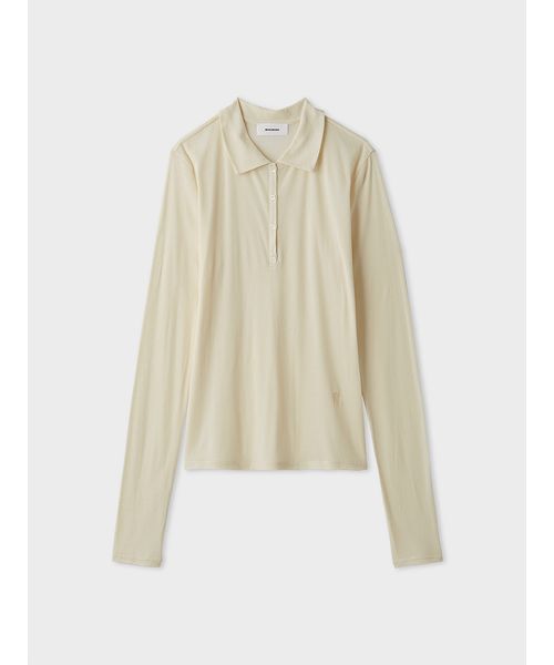 期間限定お値下げ　MIESROHE シアーフライスポロカットトップス MIESROHE｜シアーフライスポロカットトップス | Rakuten Fashion(楽天