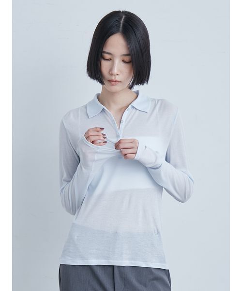 シアーフライスポロカットトップス（Tシャツ/カットソー）｜MIESROHE
