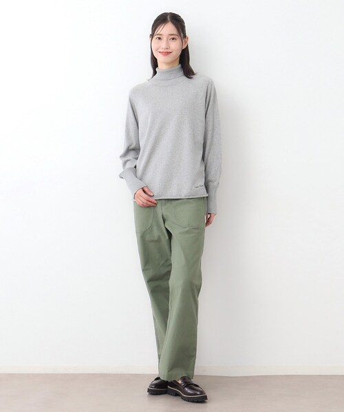 ローラ アシュレイ（LAURA ASHLEY）/【日本製ワンマイルウエア】コンパクトヤーン ハイネックプルオーバー 日本製/ワンマイルウエア】コンパクトヤーン ハイネックプルオーバー