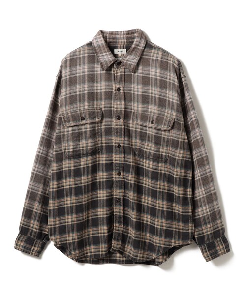 【新品、未使用】BEAMS シャツ　チェックL 11011495147_C_2.jpg