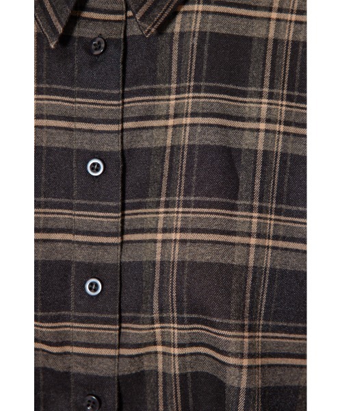 SET販売【rienda】フロントショートチェックシャツ rienda | フロントショートチェックシャツ (シャツ・ブラウス ) |SHEL