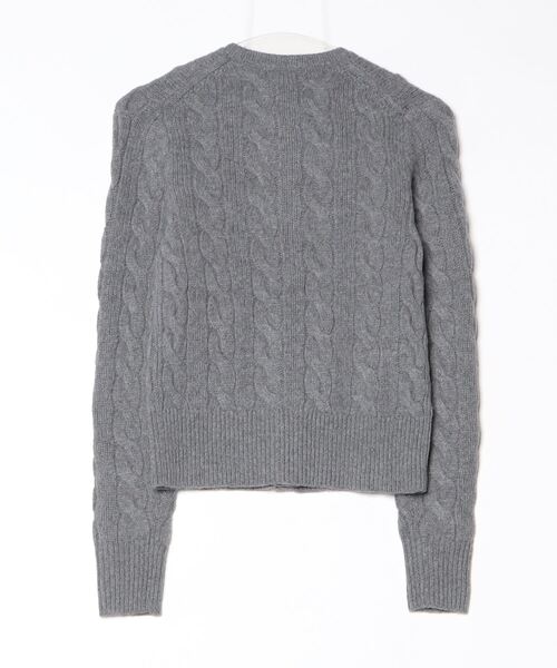 POLO RALPH LAUREN(ポロ ラルフ ローレン)の「ケーブルニット ウールカシミヤ カーディガン(カーディガン/ボレロ・レディース・グレー系・XXS/XS/M/L/S/XL)」の8枚目の写真