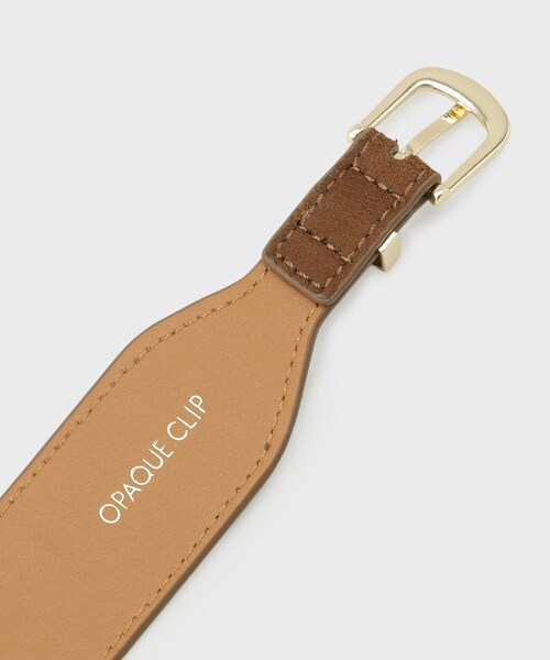 OPAQUE.CLIP（オペークドットクリップ）の「フェイクスエードデザインベルト（ベルト・レディース・キャメル/ブラウン系その他・00）」の6枚目の写真