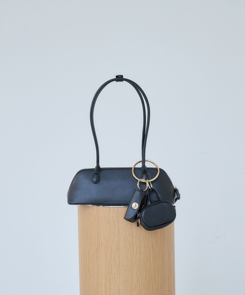 Andemiu（アンデミュウ）の「ボストンリップチャーム574980（ショルダーバッグ・レディース・ブラック/ボルドー/ブラウン・FREE）」の7枚目の写真