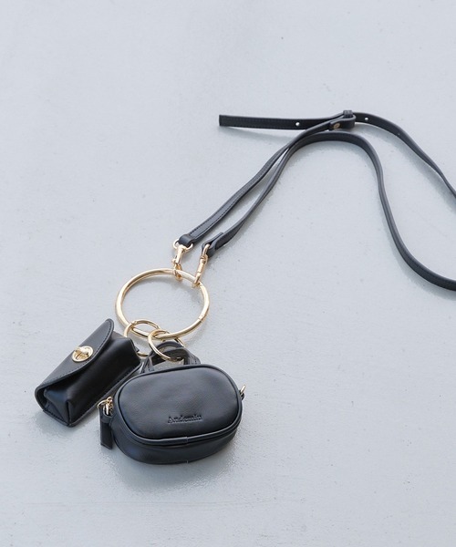 Andemiu（アンデミュウ）の「ボストンリップチャーム574980（ショルダーバッグ・レディース・ブラック/ボルドー/ブラウン・FREE）」の8枚目の写真