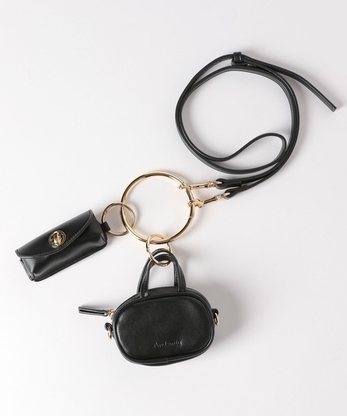 Andemiu（アンデミュウ）の「ボストンリップチャーム574980（ショルダーバッグ・レディース・ブラック/ボルドー/ブラウン・FREE）」の9枚目の写真