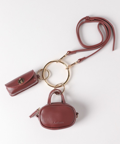 Andemiu（アンデミュウ）の「ボストンリップチャーム574980（ショルダーバッグ・レディース・ブラック/ボルドー/ブラウン・FREE）」の10枚目の写真