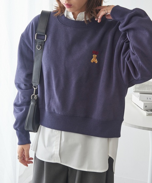 POLO BCS（ポロ ビーシーエス）の「【POLO BCS】ZOZO限定商品 ワンポイントベア　コンパクトスウェット（スウェット・レディース・ブラウン/ホワイト/ブラック/ネイビー・L/M/S）」の20枚目の写真