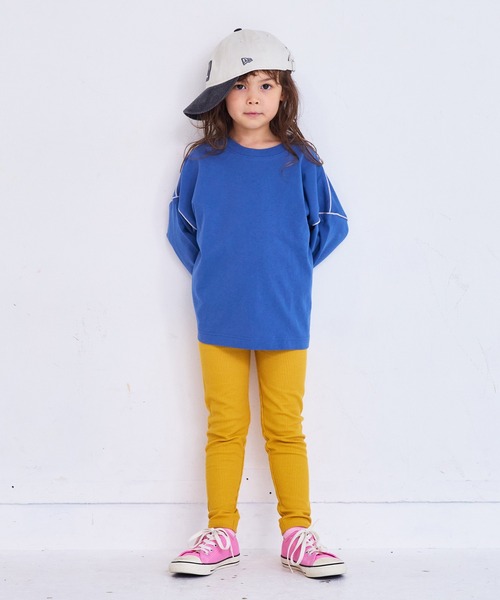 Life Support Products（ライフサポートプロダクツ）の「ワッフルレギンス（レギンス/スパッツ・キッズ・チャコール/イエロー/杢グレー/ピンク/ネイビー・90/100/110/120/80/130/95）」の13枚目の写真