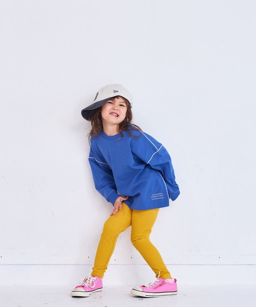 Life Support Products（ライフサポートプロダクツ）の「ワッフルレギンス（レギンス/スパッツ・キッズ・チャコール/イエロー/杢グレー/ピンク/ネイビー・90/100/110/120/80/130/95）」の12枚目の写真