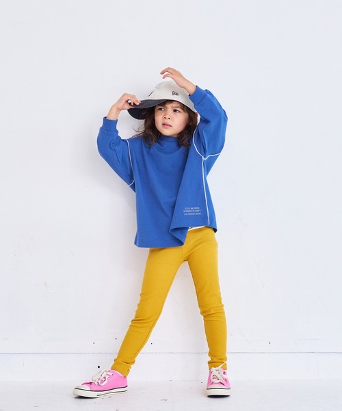 Life Support Products（ライフサポートプロダクツ）の「ワッフルレギンス（レギンス/スパッツ・キッズ・チャコール/イエロー/杢グレー/ピンク/ネイビー・90/100/110/120/80/130/95）」の14枚目の写真