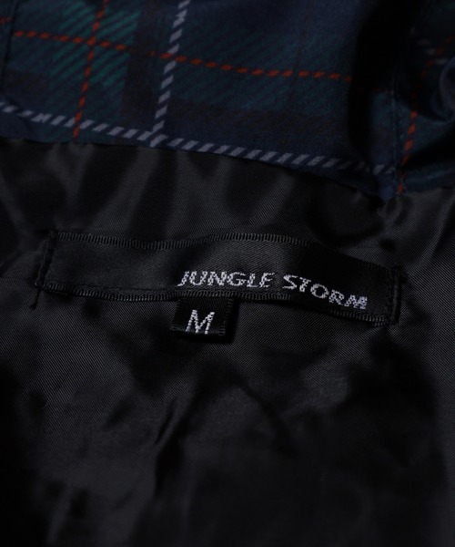 Jungle Storm(ジャングルストーム)の「JUNGLESTOTM チェックフードブルゾン(ブルゾン・メンズ・レッド/ブラウン/ネイビー/ブラック・L/M)」の14枚目の写真