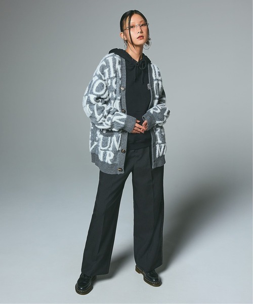 LOGO AND BUNNY JACQUARD KNIT CARDIGAN（カーディガン/ボレロ