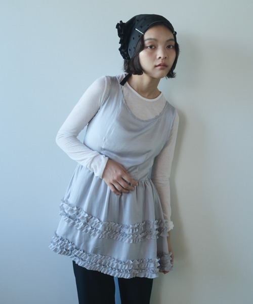JILTUpetit frill dress フリルワンピース SLY（スライ）の「GEORGETTE FRILL ONEPIECE フリル ワンピース