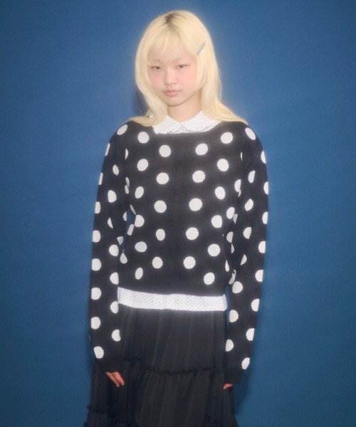 セール】dots & stars cardigan / ドット・星柄カーディガン