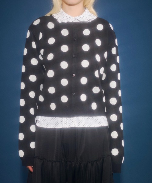 セール】dots & stars cardigan / ドット・星柄カーディガン