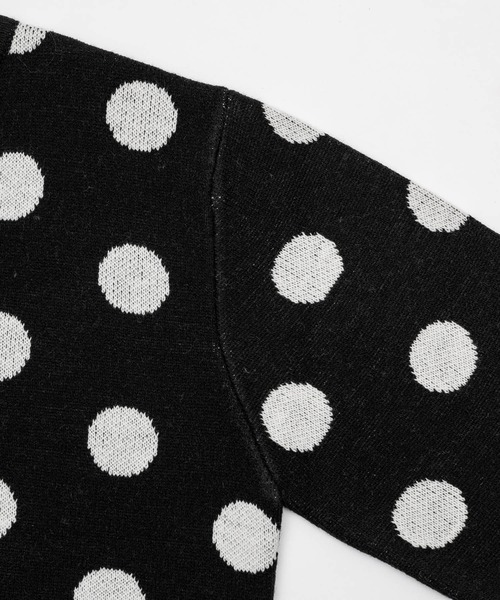 FEKETE（フェケテ）の「dots & stars cardigan / ドット・星柄カーディガン（カーディガン/ボレロ・レディース・ブラック/ライトブルー・LARGE/MEDIUM/SMALL）」の15枚目の写真
