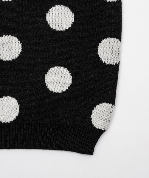 FEKETE（フェケテ）の「dots & stars cardigan / ドット・星柄カーディガン（カーディガン/ボレロ・レディース・ブラック/ライトブルー・LARGE/MEDIUM/SMALL）」の16枚目の写真