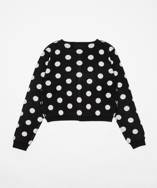 FEKETE（フェケテ）の「dots & stars cardigan / ドット・星柄カーディガン（カーディガン/ボレロ・レディース・ブラック/ライトブルー・LARGE/MEDIUM/SMALL）」の13枚目の写真