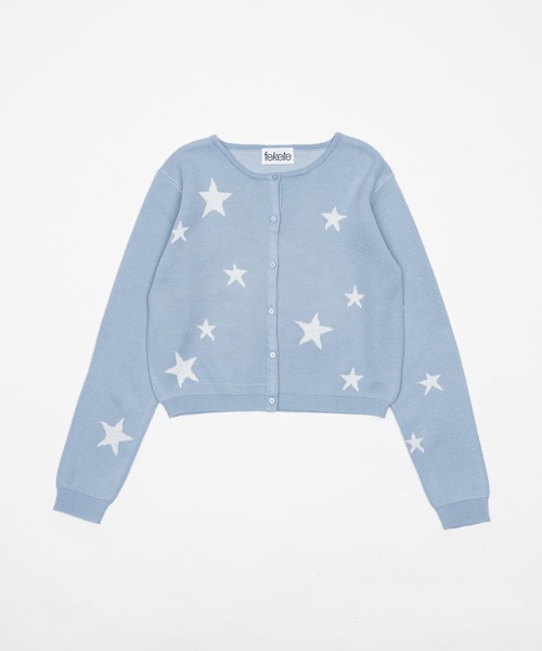 FEKETE（フェケテ）の「dots & stars cardigan / ドット・星柄カーディガン（カーディガン/ボレロ・レディース・ブラック/ライトブルー・LARGE/MEDIUM/SMALL）」の19枚目の写真