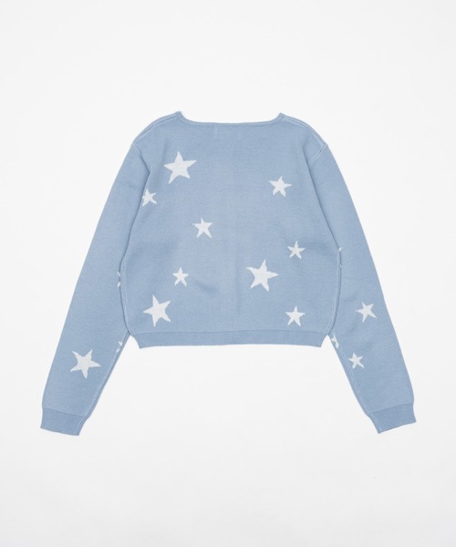 FEKETE（フェケテ）の「dots & stars cardigan / ドット・星柄カーディガン（カーディガン/ボレロ・レディース・ブラック/ライトブルー・LARGE/MEDIUM/SMALL）」の20枚目の写真